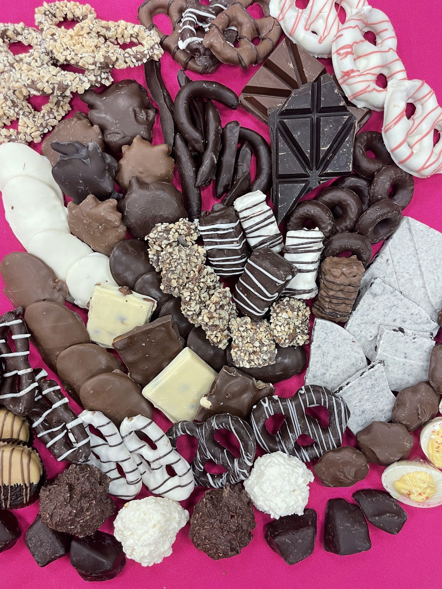 assorted best-seller custom chocolates by Chocolate by Michelle