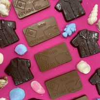 corporate logo chocolates by Chocolates by Michelle