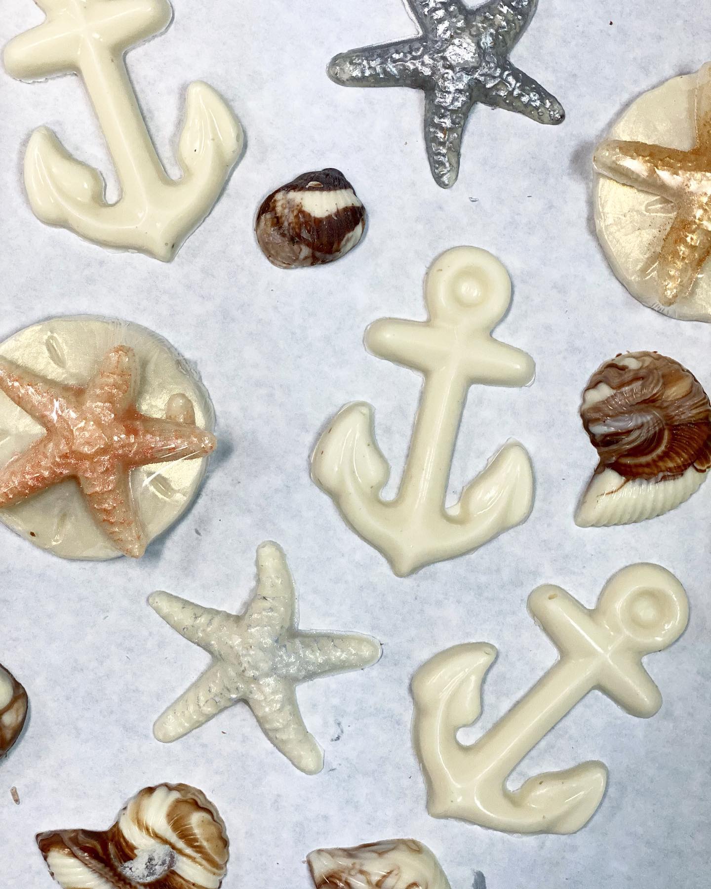 nautical wedding favors by Chocolate by Michelle